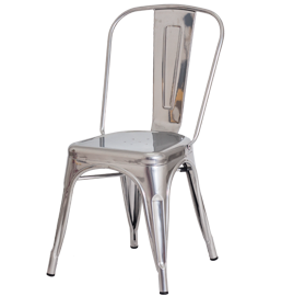 Cadeira em aço com pintura epóxi metálica